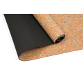 Custom thick tpe cork travel yoga mat with double layer for Fitness Natural Pilates Gymnastics